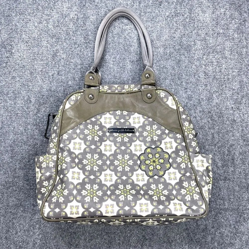 Petunia Pickle Bottom Sashay Satchel Backpack Coated Canvas Misted Marseille